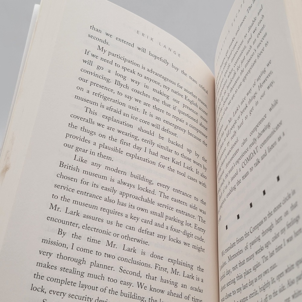 Erik Lange Eternity's Escape Paperback Signed The Karl Lark Chronicles 1 Good - Picture 10 of 14